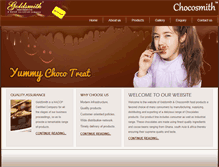 Tablet Screenshot of goldsmithchocolate.com